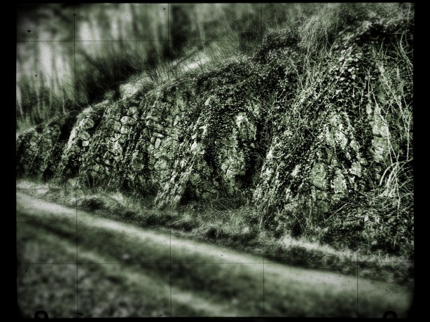 Muro blanco y negro Hierro filtro cuadrícula. Fuji feb 2016