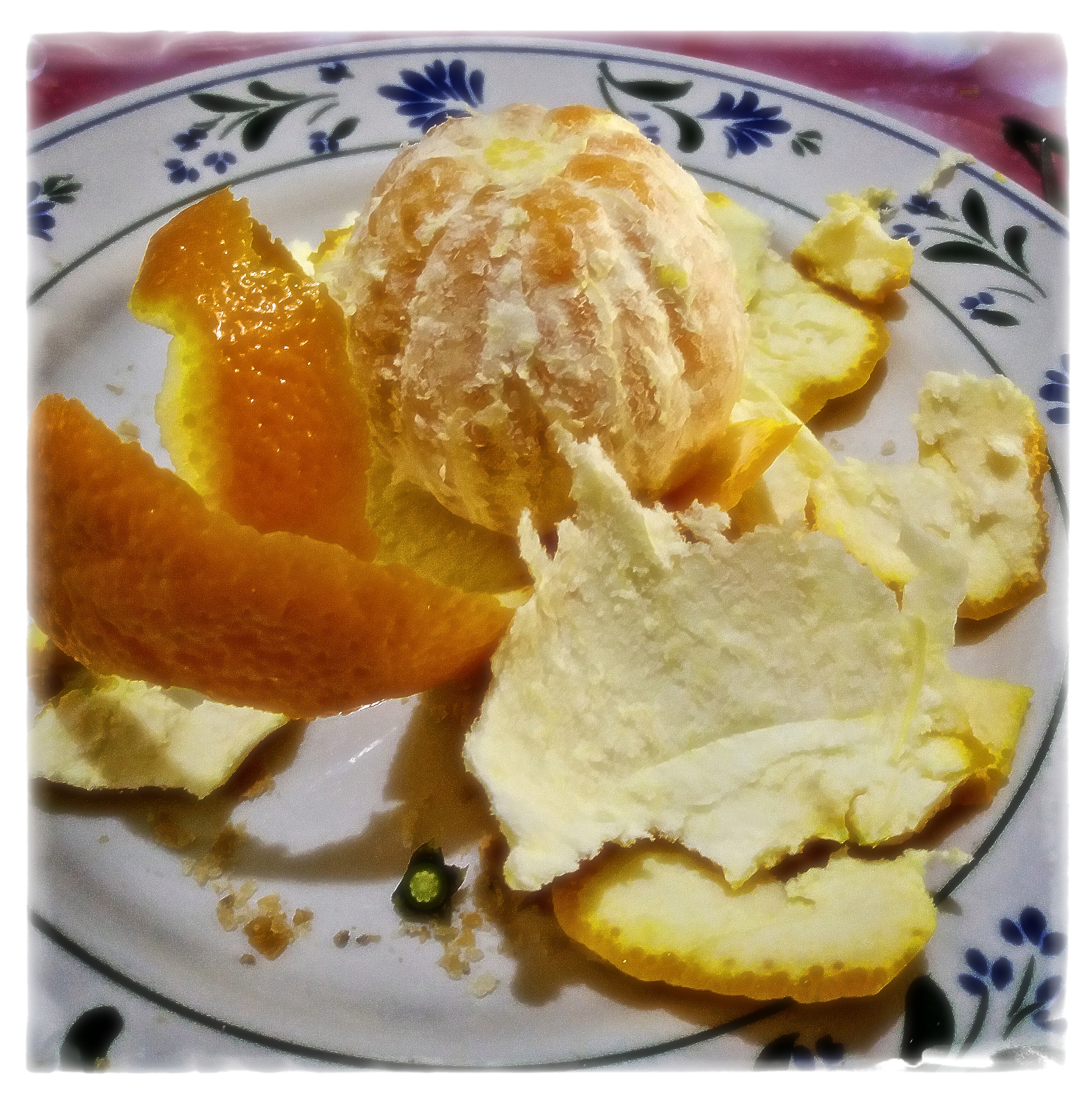 La raíz cuadrada de una naranja